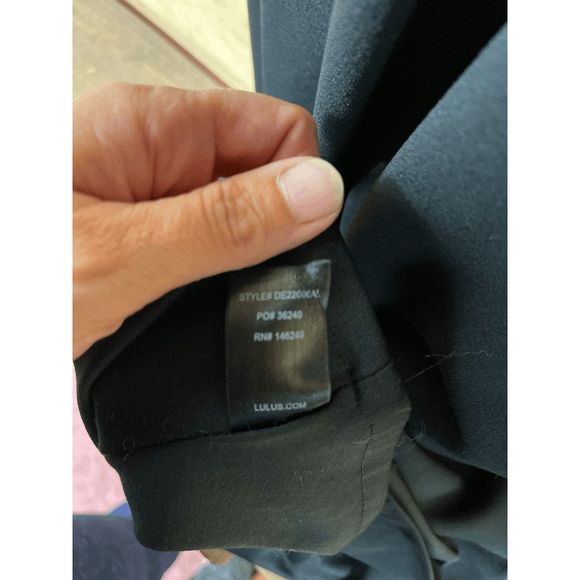 Lulu's Women's Melora Black Sleeveless Maxi Dress Size Small - Picture 7 of 14